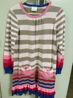 Hanna Andersson knit sweater dress 12Y